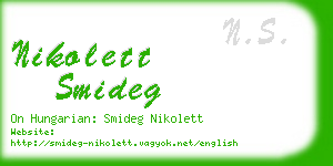 nikolett smideg business card